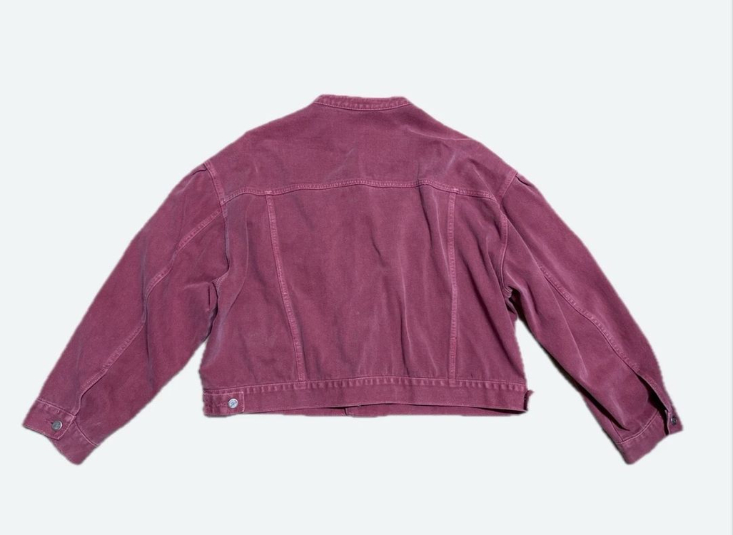 (남녀가능)인디고핑크 데님자켓 L 이미지