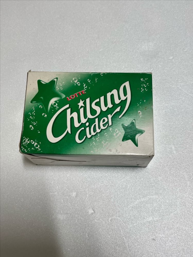 롯데칠성 빈티지 유리컵 판매 이미지