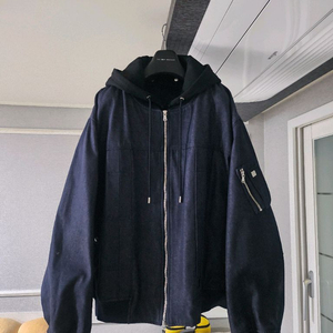 [거의 새것] 질스튜어트 뉴욕 후드 패널 MA-1 데님 항공 점퍼 자켓 L 이미지