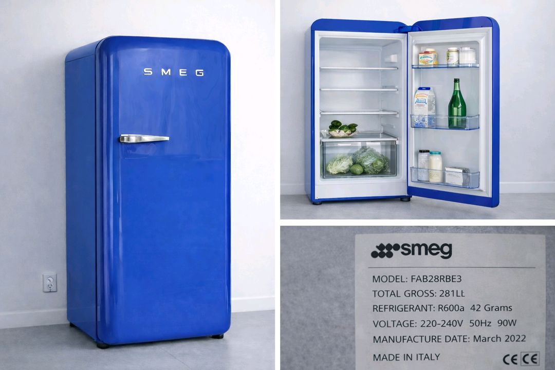 SMEG 스메그 레트로 냉장고 블루 (인테리어용 최고) 이미지