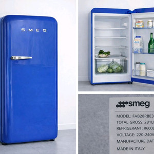 SMEG 스메그 레트로 냉장고 블루 (인테리어용 최고) 이미지