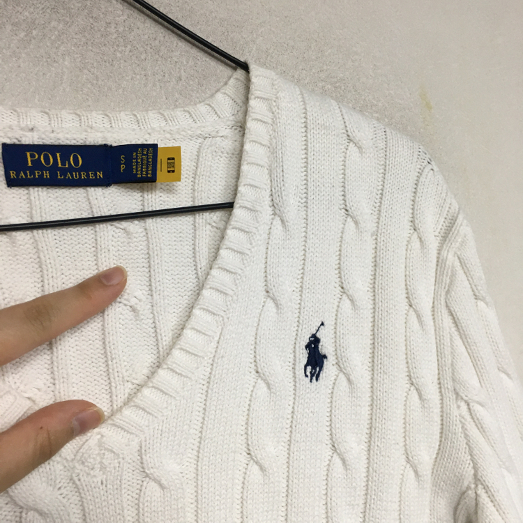 랄프로렌폴로 여성 케이블 니트 S 이미지