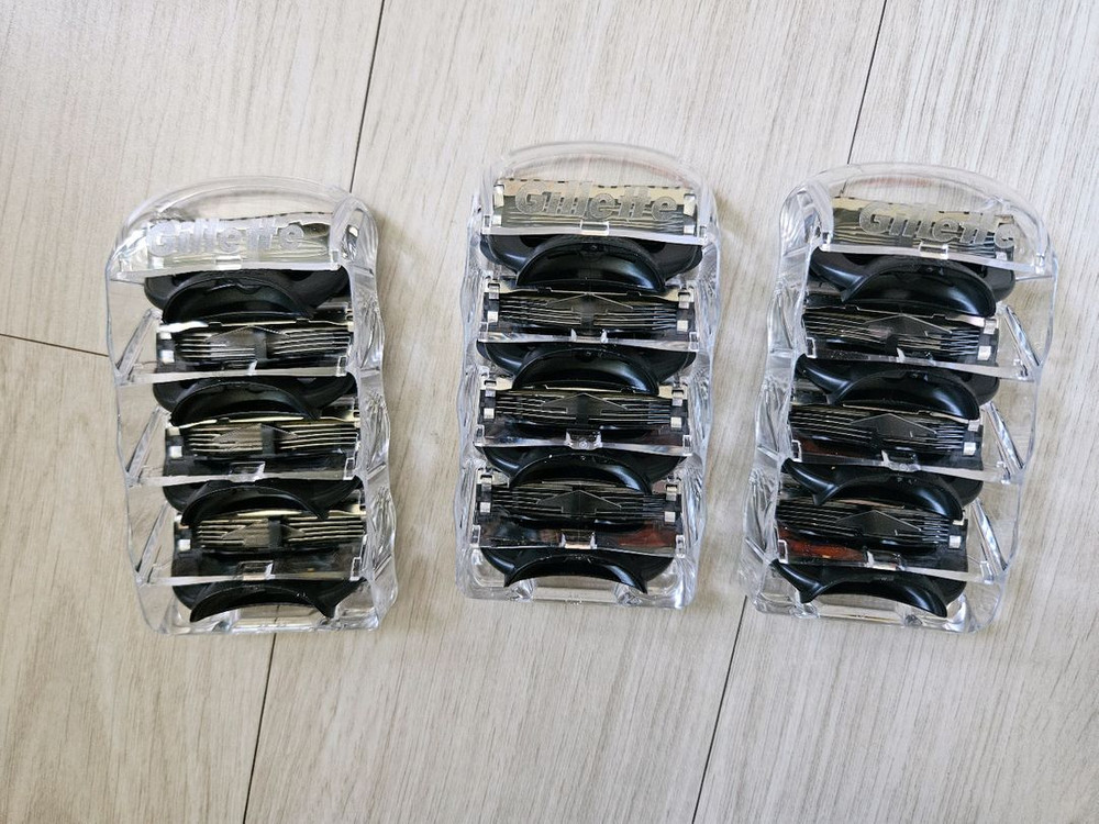 질레트 프로쉴드 옐로우 면도날 12입 새상품 이미지