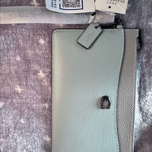 코치 리스틀릿 컬러블락 파우치 손가방 클러치 이미지