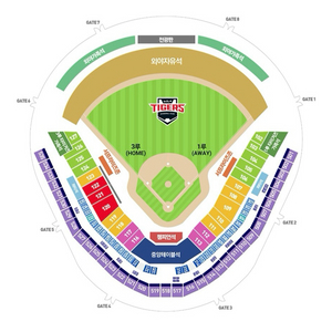 4/24 금요일 기아타이거즈 롯데자이언츠 연석 시야명당 이미지