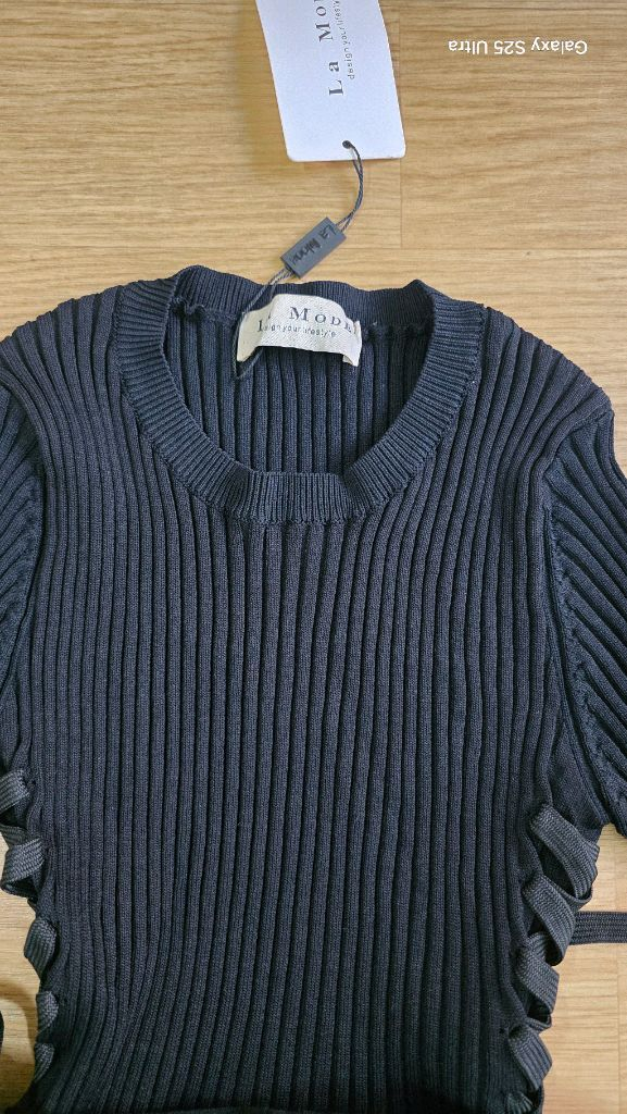 골지 니트원피스 이미지