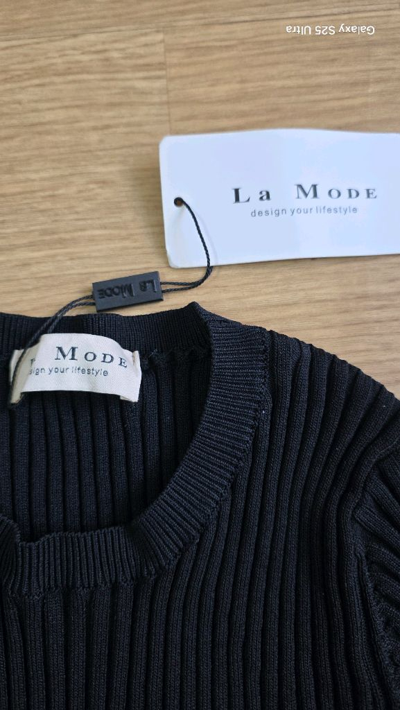 골지 니트원피스 이미지