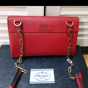 정품 프라다 은장 사피아노체인 스몰 숄더가방 이미지