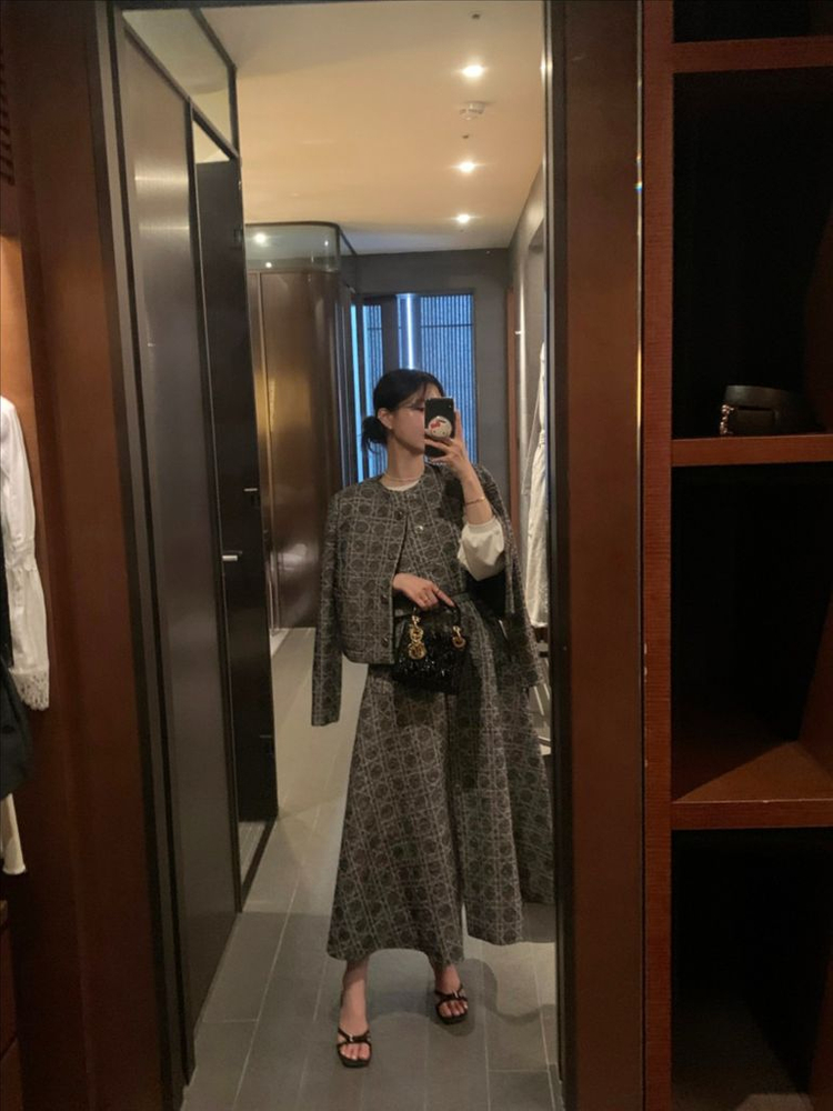 바이씨니 제작 까나 트위드 자켓 블랙(검정) Free 미개봉 새상품 판매합니다!! 이미지