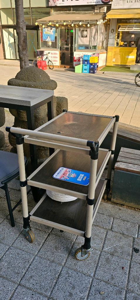 업소용카트,길죽한의자,키큰테이블 이미지