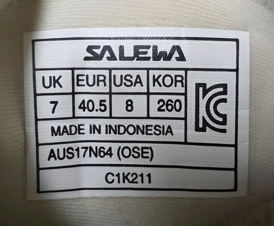 살레와 SALEWA 춘하용 트레킹화 아쿠아슈즈 스니커즈 남성 260 이미지