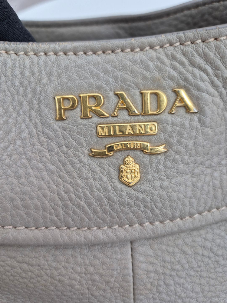 [중고명품 럭스올 울산점] 프라다 비텔로 다이노 베이지 숄더백 BN1777 이미지