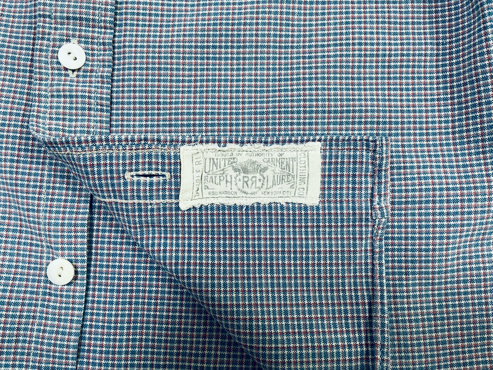 90~95) RRL 잔체크 워크셔츠(RRL&LVC&폴로) 이미지