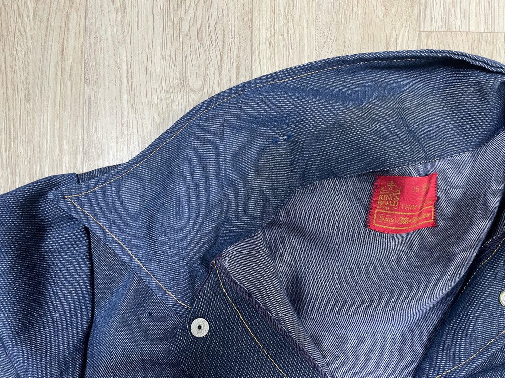 95~100) 70s 시어스 킹스로드 3rd 데님자켓(RRL&LVC&폴로) 이미지