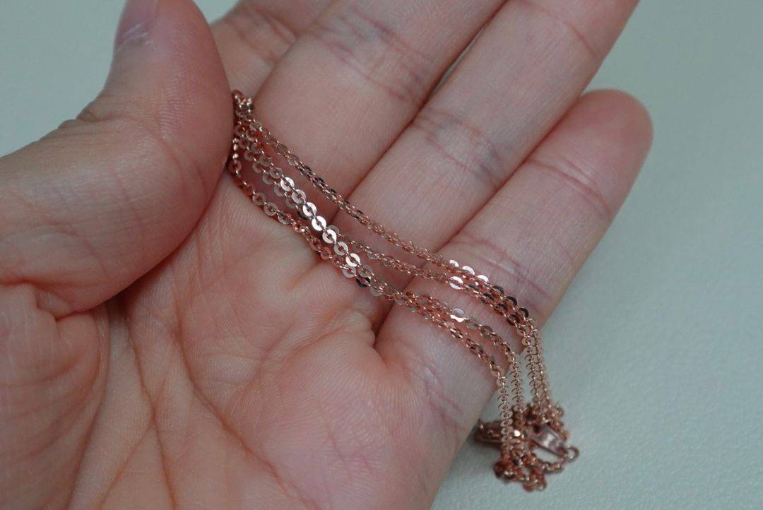 18k 5푼 목걸이 체인 로즈골드 42cm 이미지