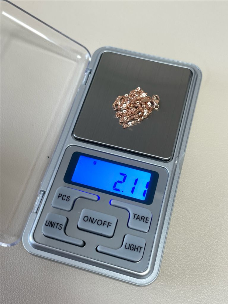 18k 5푼 목걸이 체인 로즈골드 42cm 이미지