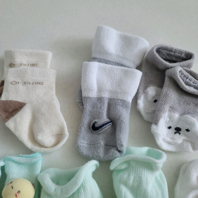 신생아 양말 켤레 일괄 이미지