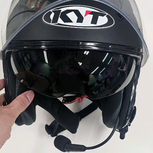 [판매] KYT 풀페이스 헬멧 XL + 비모토 V8 인터콤 2개 일괄 / 배달용 추천 이미지