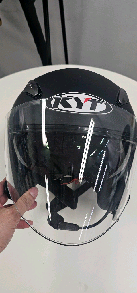 [판매] KYT 풀페이스 헬멧 XL + 비모토 V8 인터콤 2개 일괄 / 배달용 추천 이미지