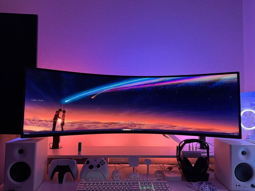 필립스 휴 라이트스트립 트리플모니터용 24-27인치*3 스타터킷+라이트바4개 이미지