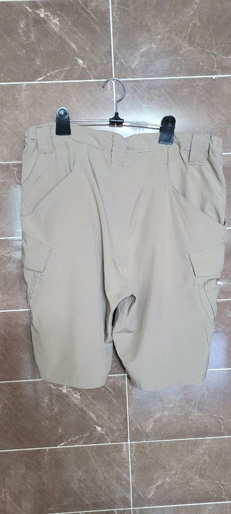 남성35~38인치워리어웨어 카고 반바지 베이지(얇은후들천) 이미지