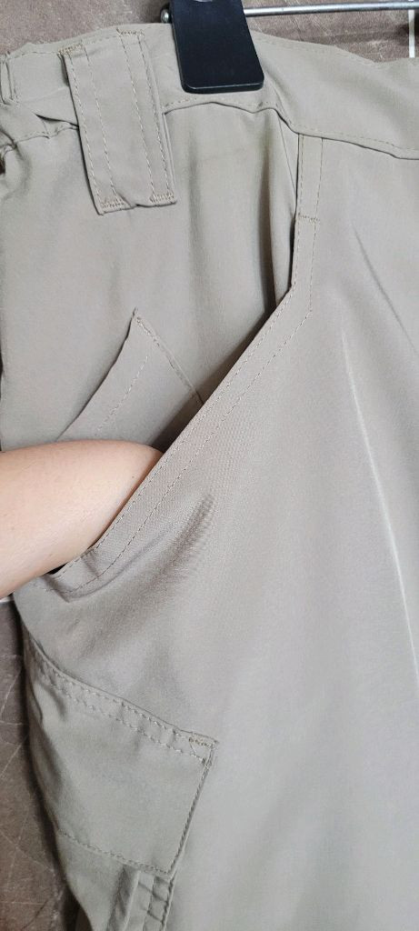 남성35~38인치워리어웨어 카고 반바지 베이지(얇은후들천) 이미지