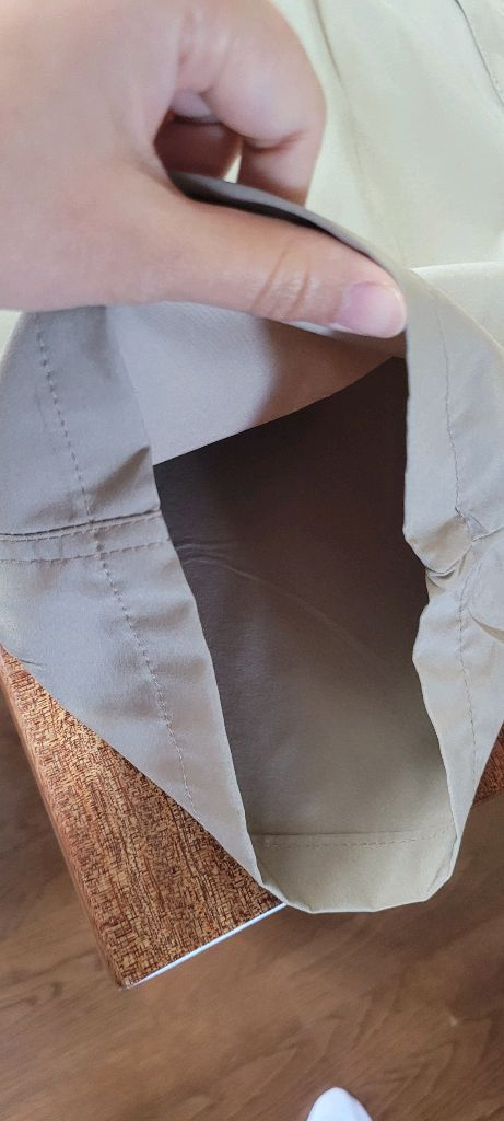 남성35~38인치워리어웨어 카고 반바지 베이지(얇은후들천) 이미지