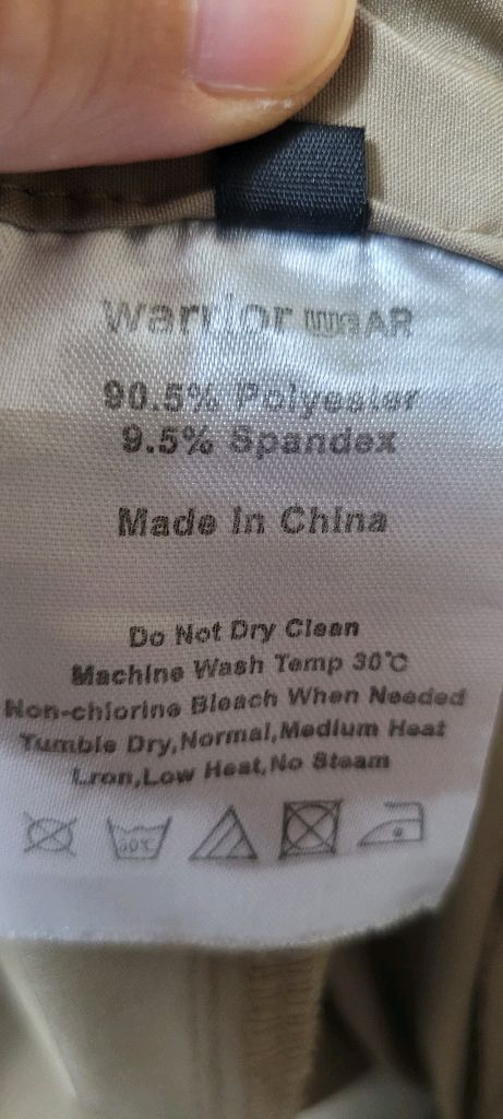 남성35~38인치워리어웨어 카고 반바지 베이지(얇은후들천) 이미지