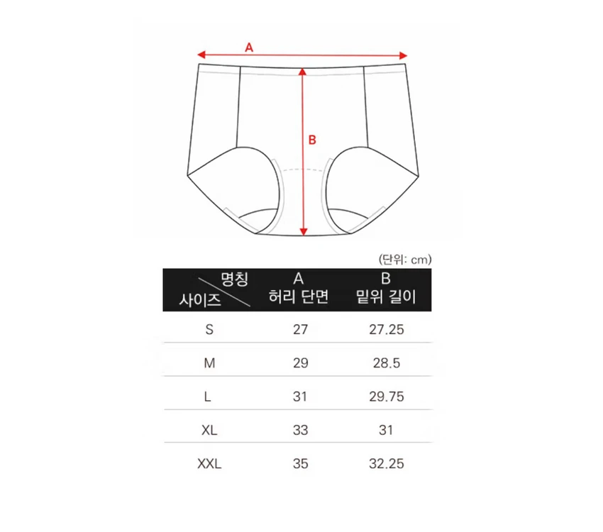 비비안 팬티 M 5장 이미지