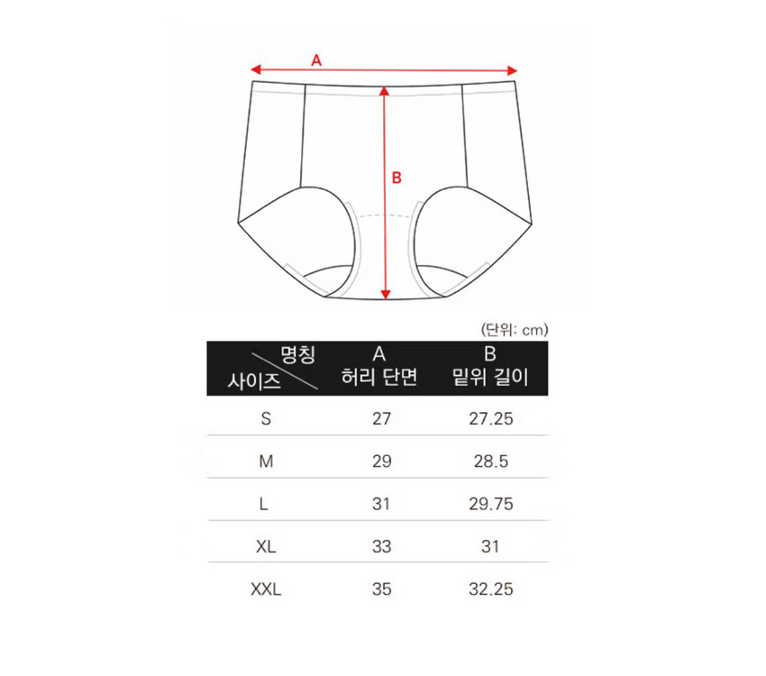 비비안 팬티 M 5장 이미지