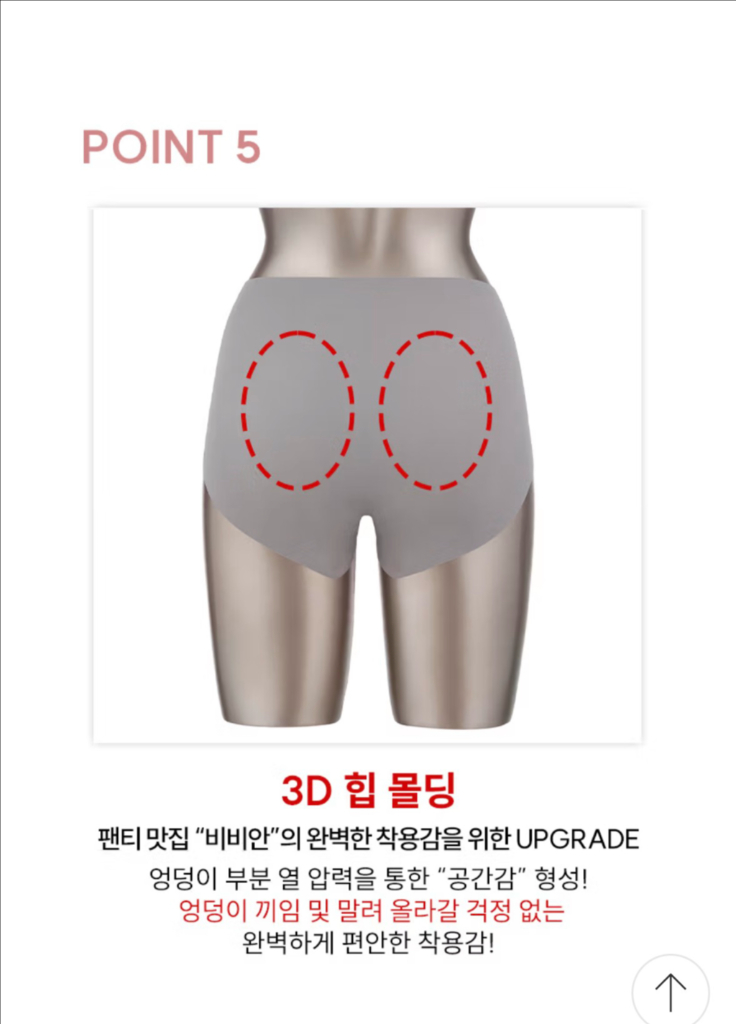 비비안 팬티 M 5장 이미지