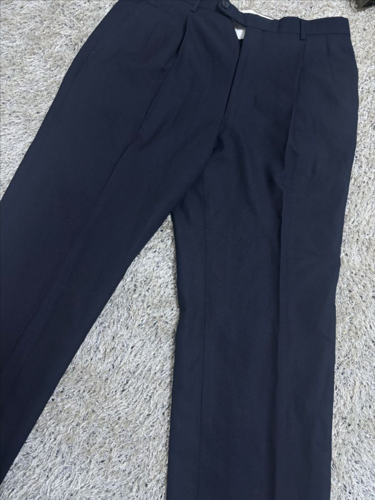 일제 AQUASCUTUM 네이비 슬랙스 사이즈 32 이미지