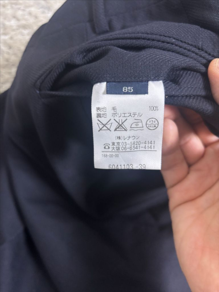 일제 AQUASCUTUM 네이비 슬랙스 사이즈 32 이미지