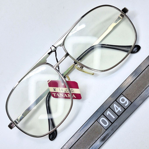 80s 일본제 빈티지 데드스톡 미사용/실버 투브릿지 안경테 140mm/더블브릿지 보잉 에비에이터 클래식 레트로 복고 이미지