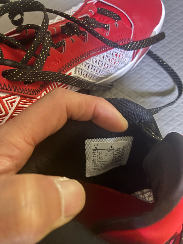 나이키 에어 조던 38 PF 농구화 레드 270 이미지