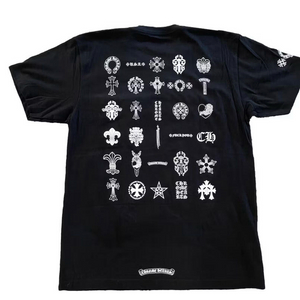 해외구매크롬하츠 멀티로고 반팔 블랙 L사이즈 이미지