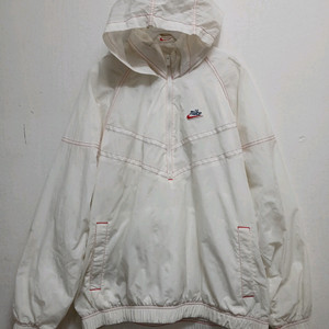 나이키 남성 화이트 아노락 후드 바람막이 시이즈 XL 105 이미지