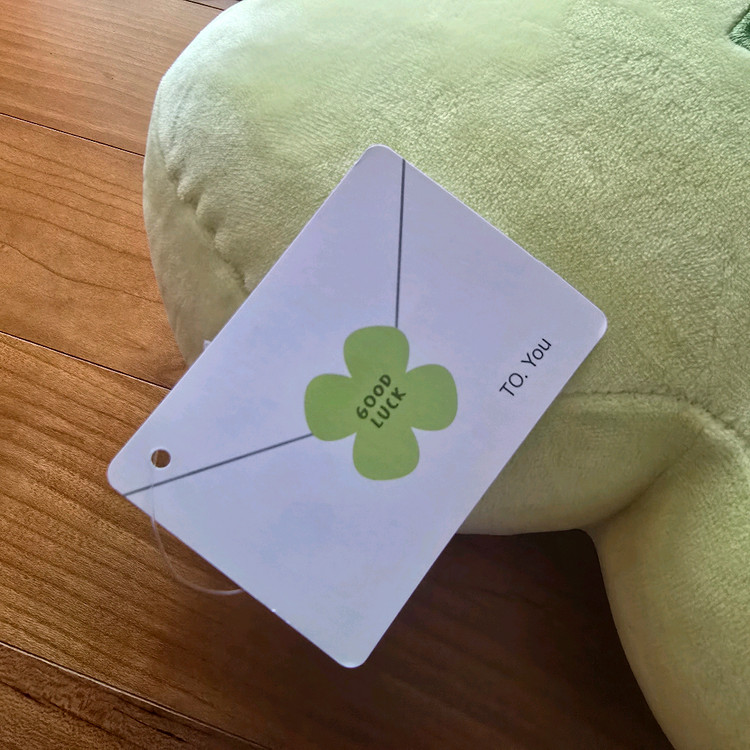 (새상품) 행운의 네잎클로버 쿠션 인형 이미지