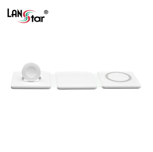 랜스타 맥세이프 무선충전기 3in1 여행용 무선 충전 패드 LS-A3IN1 미개봉 새상품 판매합니다. 이미지