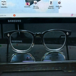 빈티지 American Optical Flexi-Fit 6M 블랙 페이드 안경 이미지