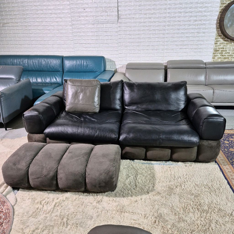 체리쉬 마에스트로 이태리 천연 통가죽 3인 소파쇼파+스툴 서울경기무료배송 이미지