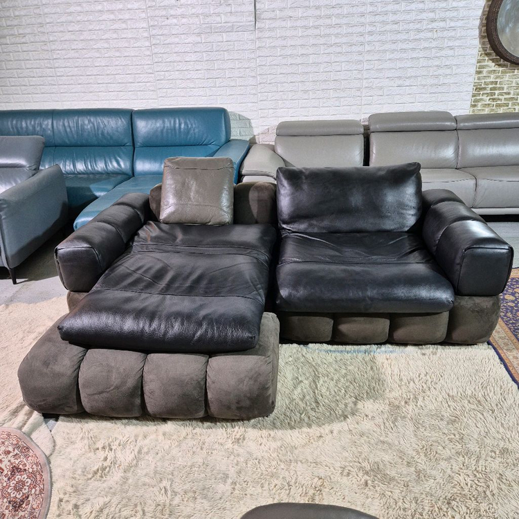 체리쉬 마에스트로 이태리 천연 통가죽 3인 소파쇼파+스툴 서울경기무료배송 이미지