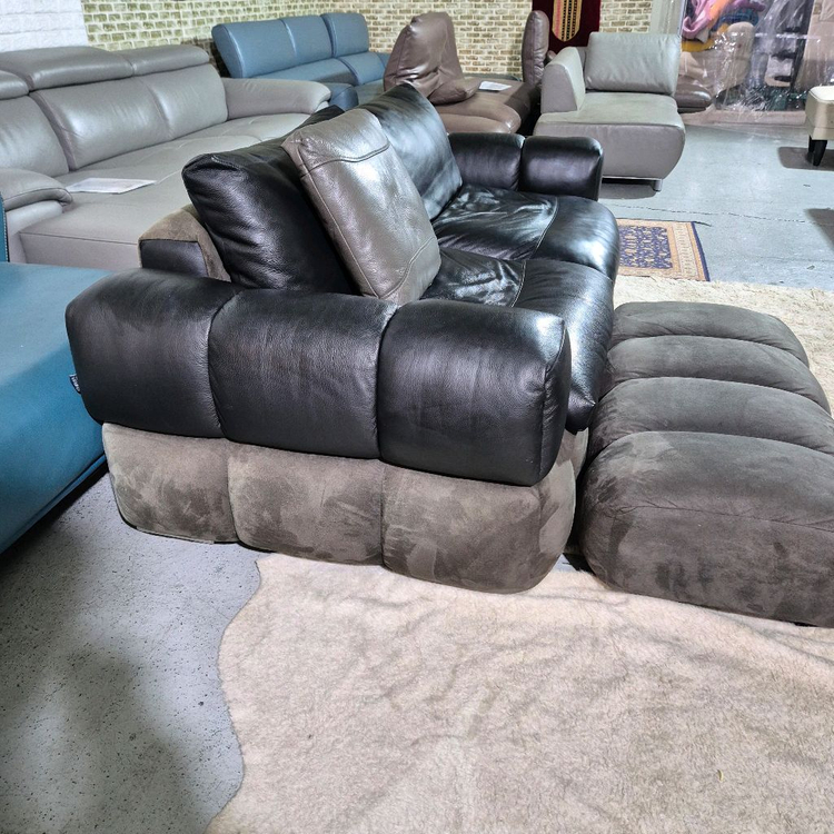 체리쉬 마에스트로 이태리 천연 통가죽 3인 소파쇼파+스툴 서울경기무료배송 이미지