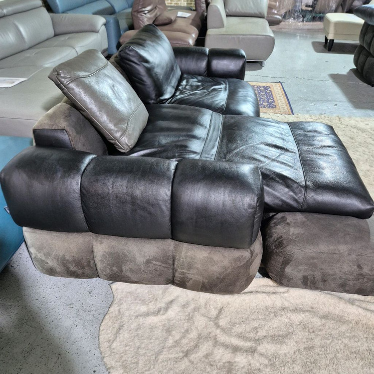 체리쉬 마에스트로 이태리 천연 통가죽 3인 소파쇼파+스툴 서울경기무료배송 이미지