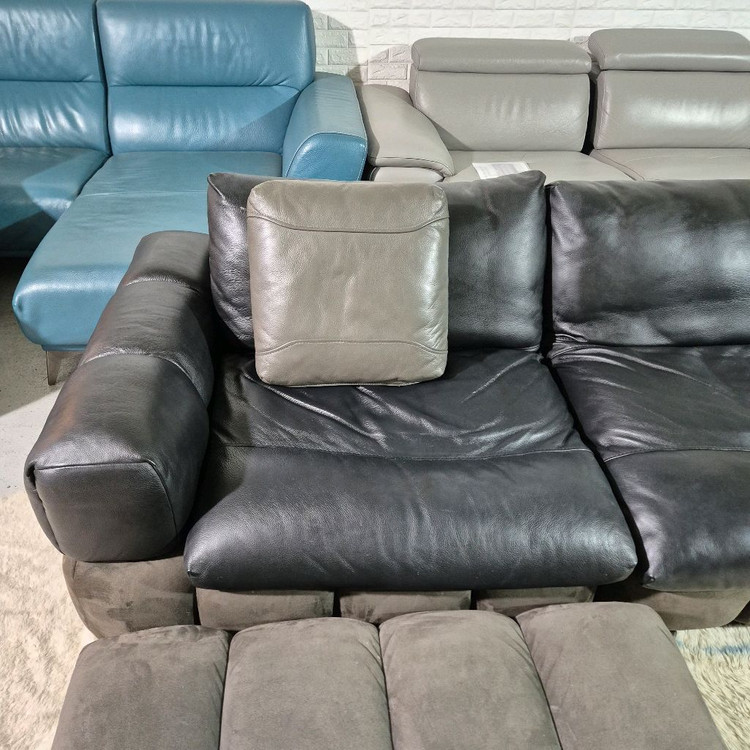 체리쉬 마에스트로 이태리 천연 통가죽 3인 소파쇼파+스툴 서울경기무료배송 이미지