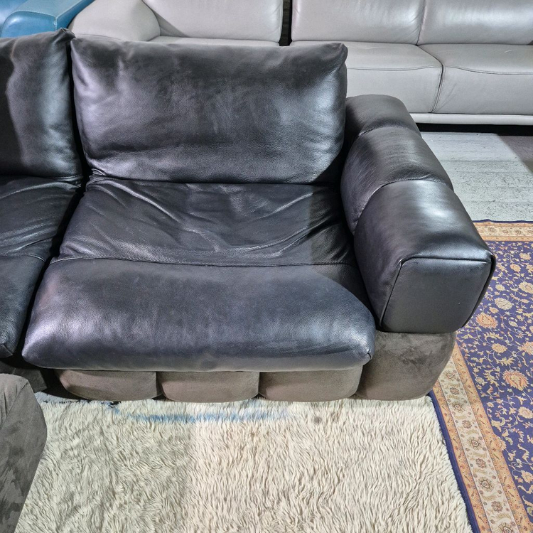 체리쉬 마에스트로 이태리 천연 통가죽 3인 소파쇼파+스툴 서울경기무료배송 이미지