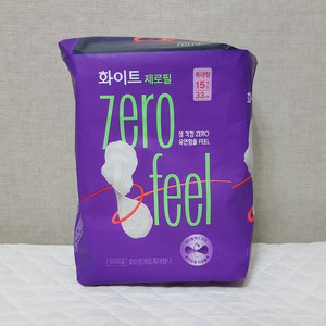 화이트 제로필 날개형 생리대 특대형33cm 15개입(28년까지) 이미지