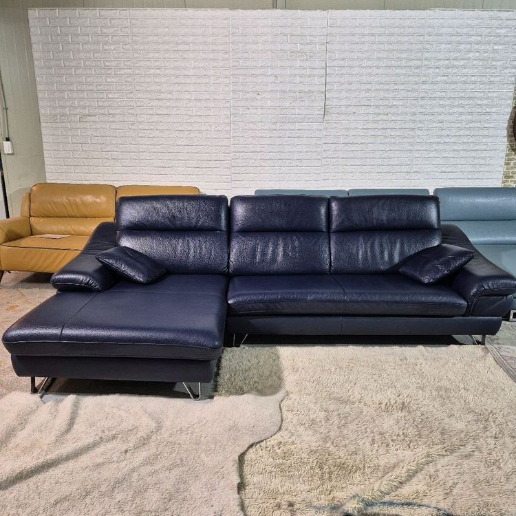 다우닝 레아 이태리 천연가죽 4인 카우치 소파쇼파 서울경기근거리무료배송 이미지