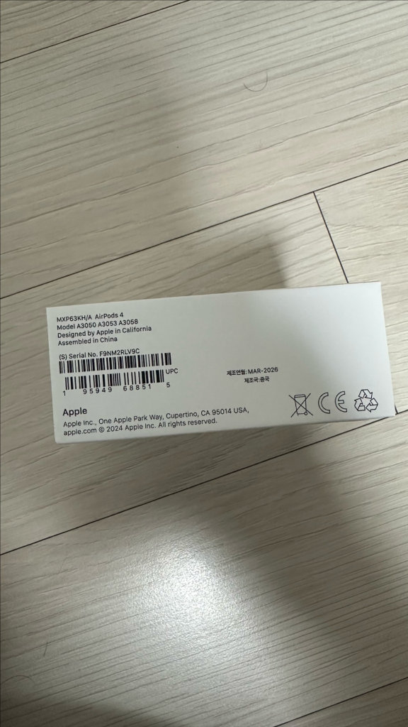 애플 에어팟 4세대 노캔x 미개봉 팝니다. 이미지