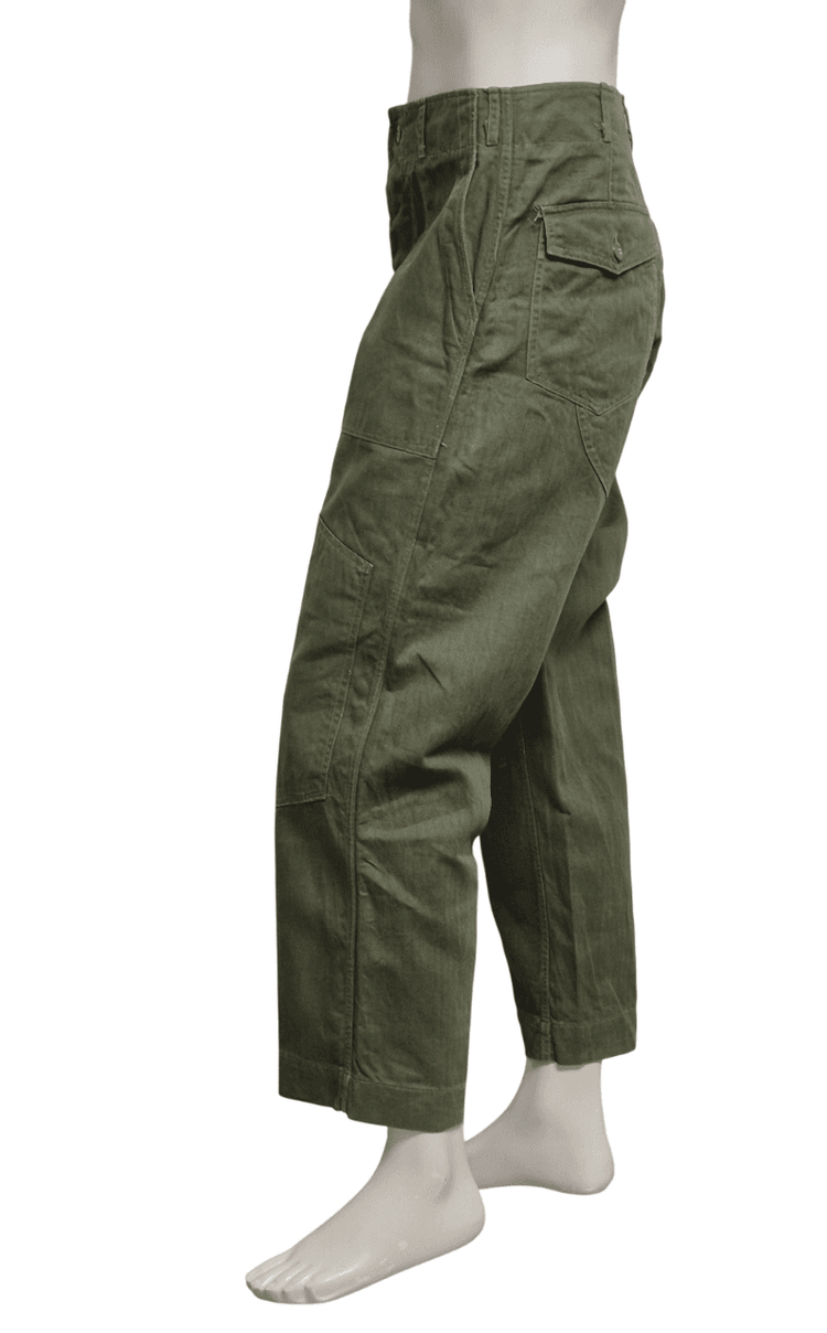 육군 구형 70s HBT 민무늬 전투복 바지 팬츠 하의 (M) 이미지